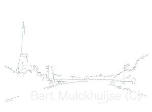 Tekening-Parijs-Eiffel-Seine
